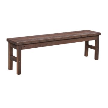 Almanzo Pioneer Barn Wood Dining Bench - Provincial Finish