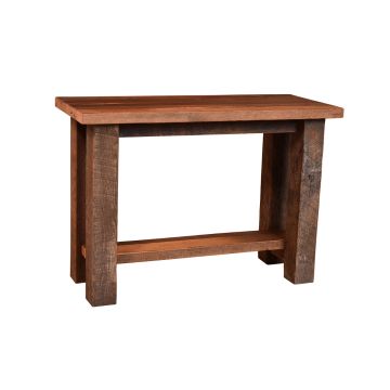Almanzo Pioneer Barn Wood Sofa Table - Clear Finish