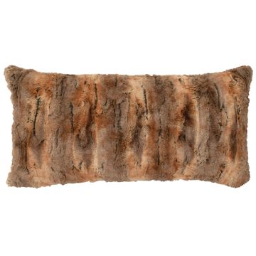 Amber Fox Cuddle Fur Rectangle Decor Pillow