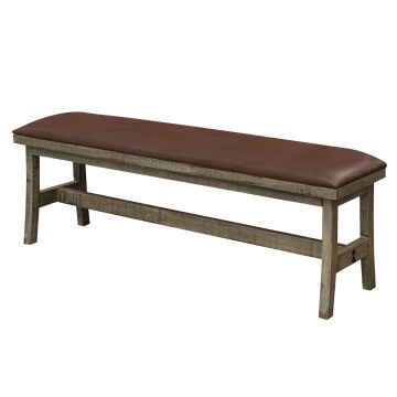 Antique Multi Color Barnwood Bench