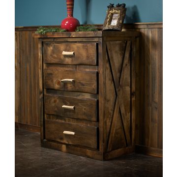 Antler & Barnwood 4 Drawer Chest