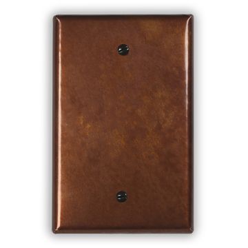 Antique 1 Blank Copper Switch Plate