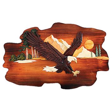 Soaring Eagle Rustic Wood Art