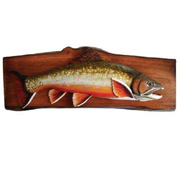 Billie the Brook Trout Wood Art
