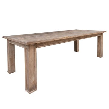 Aruba Antique Rustic Barnwood Dining Table