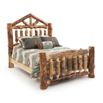 Rustic Aspen Log Cabin Bed
