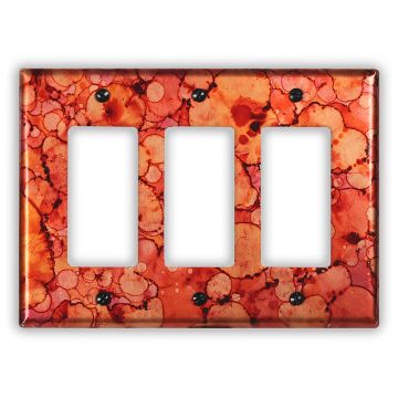 Autumn 3 Rocker/GFI Copper Switch Plate