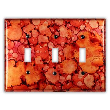 Autumn 3 Toggle Copper Switch Plate