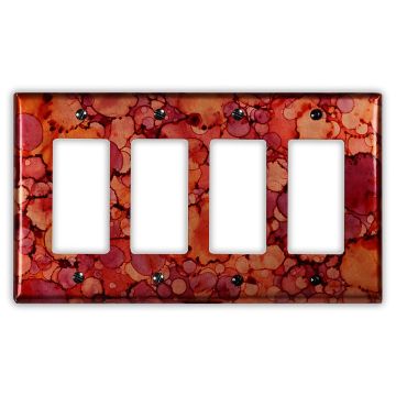Autumn 4 Rocker/GFI Copper Switch Plate