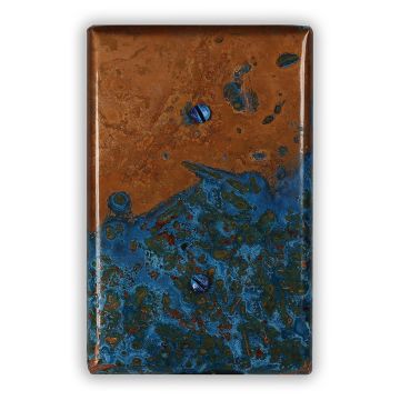 Azul 1 Blank Copper Switch Plate