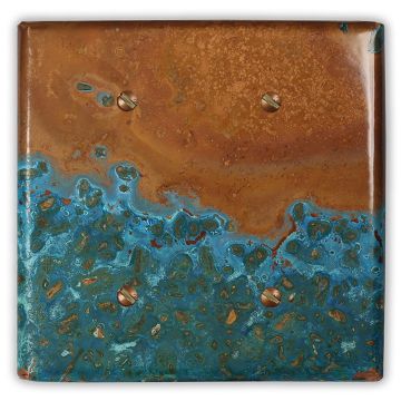 Azul 2 Blank Copper Switch Plate