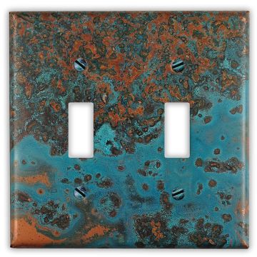 Azul 2 Toggle Copper Switch Plate