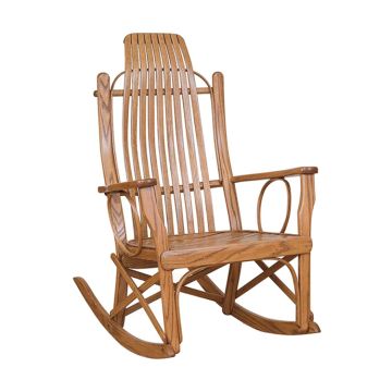 Rustic Bent Oak Rocking Chair