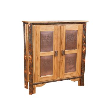 Saranac Hickory Double Door Pie Safe w/ 2 adjsutable shelves