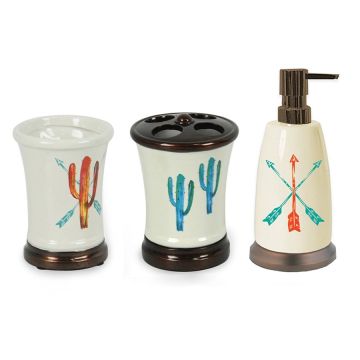 Bohemian Cactus Bathroom Set