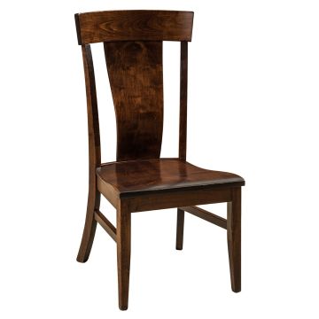 Baldwin Heights Double Bent Barrel Dining Side Chair - Asbury Brown Finish