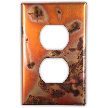 Bamboo 1 Outlet Copper Switch Plate