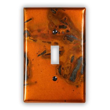 Bamboo 1 Toggle Copper Switch Plate