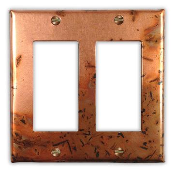 Bamboo 2 Rocker/GFI Copper Switch Plate