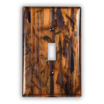 Bamboo Forest 1 Toggle Copper Switch Plate