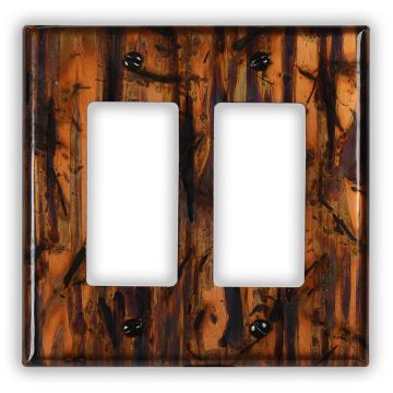 Bamboo Forest 2 Rocker/GFI Copper Switch Plate
