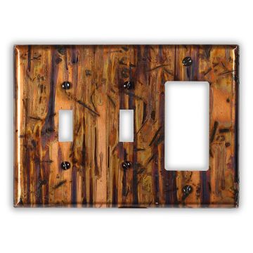 Bamboo Forest 2 Toggle 1 Rocker/GFI Copper Switch Plate