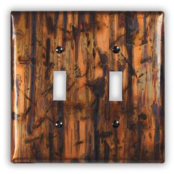 Bamboo Forest 2 Toggle Copper Switch Plate