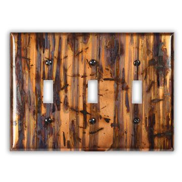 Bamboo Forest 3 Toggle Copper Switch Plate