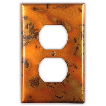 Bamboo Golden 1 Outlet Copper Switch Plate