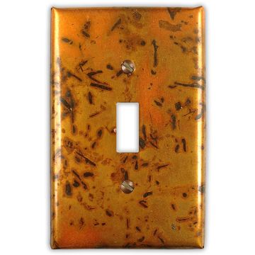 Bamboo Golden 1 Toggle Copper Switch Plate