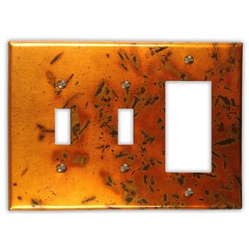 Autumn 2 Toggle 1 Rocker/GFI Copper Switch Plate