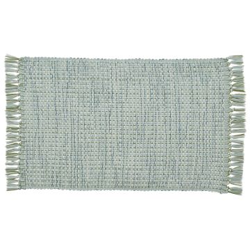 Barely Blue Rustic Basketweave Placemats