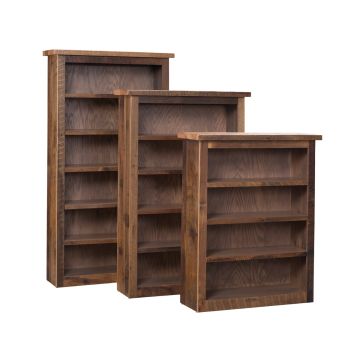 Major Oak Reclaimed Barn Wood Bookshelves - Clear Finish