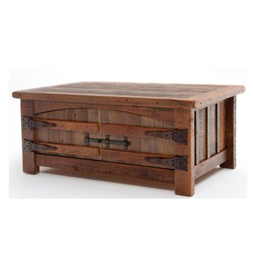 Reclaimed Heritage Teton 2 Door Barn Wood Coffee Table