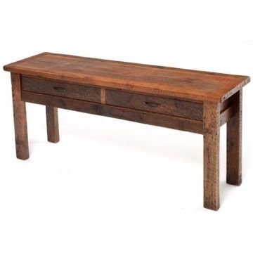Barnwood Sofa Table Heritage Collection 2 Drawers