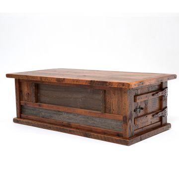 Reclaimed Heritage Flatwillow 2 Door Barn Wood Coffee Table
