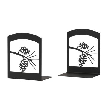 Wrought Iron Pinecone Book Ends