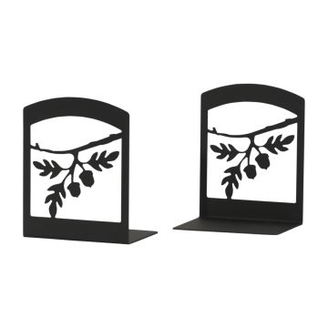 Wrought Iron Acorn Book Ends