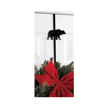 Wrought Iron Bear Wreath Hanger