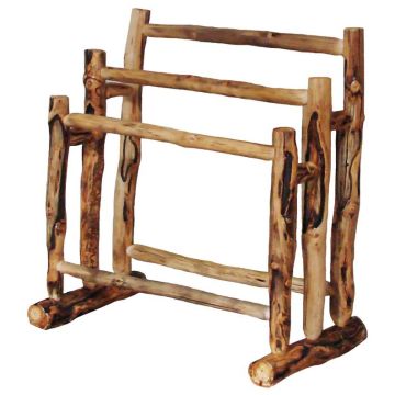 Beartooth Aspen 3 Tier Log Quilt Rack - 42" - Gnarly Log