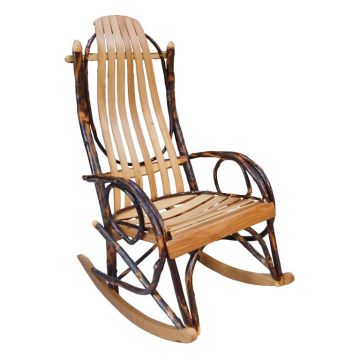 Beartooth Hickory Lakeland Log Rocking Chair