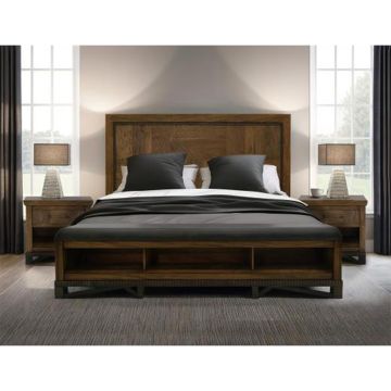 Modern Walnut Bed