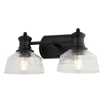 Beloit 2-Light Black Vanity Light