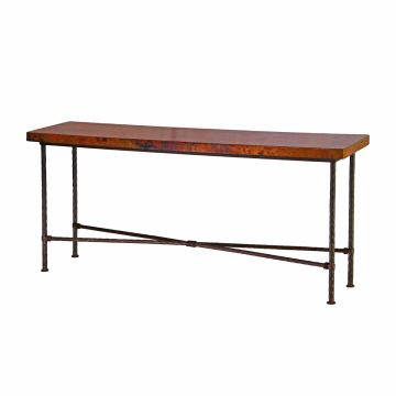 Betsy Hammered Copper Sofa Tables - 72"