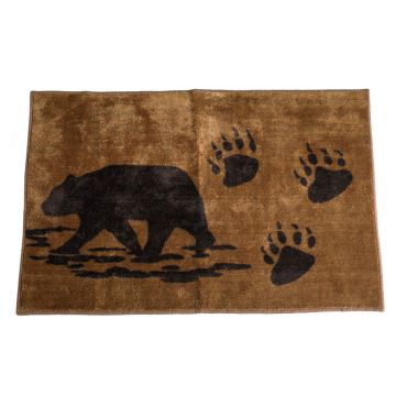 Bear Rug with Paw Prints