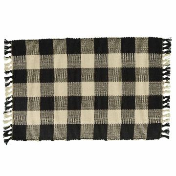 Black & Cream Checkered Placemat