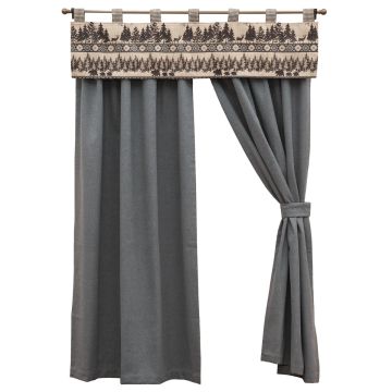 Bluestone Drape Panels & Valance
