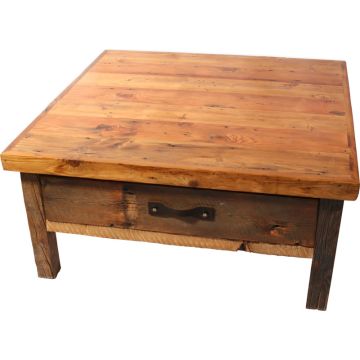 Rocky Creek Barnwood Square Coffee Table