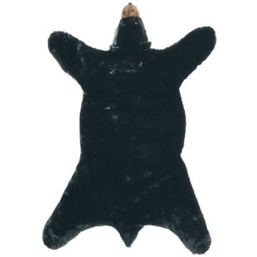 Black Bear Plush Rug Example