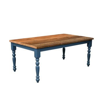 Brighthouse Barn Wood Dining Table - Royal Blue Base Finish